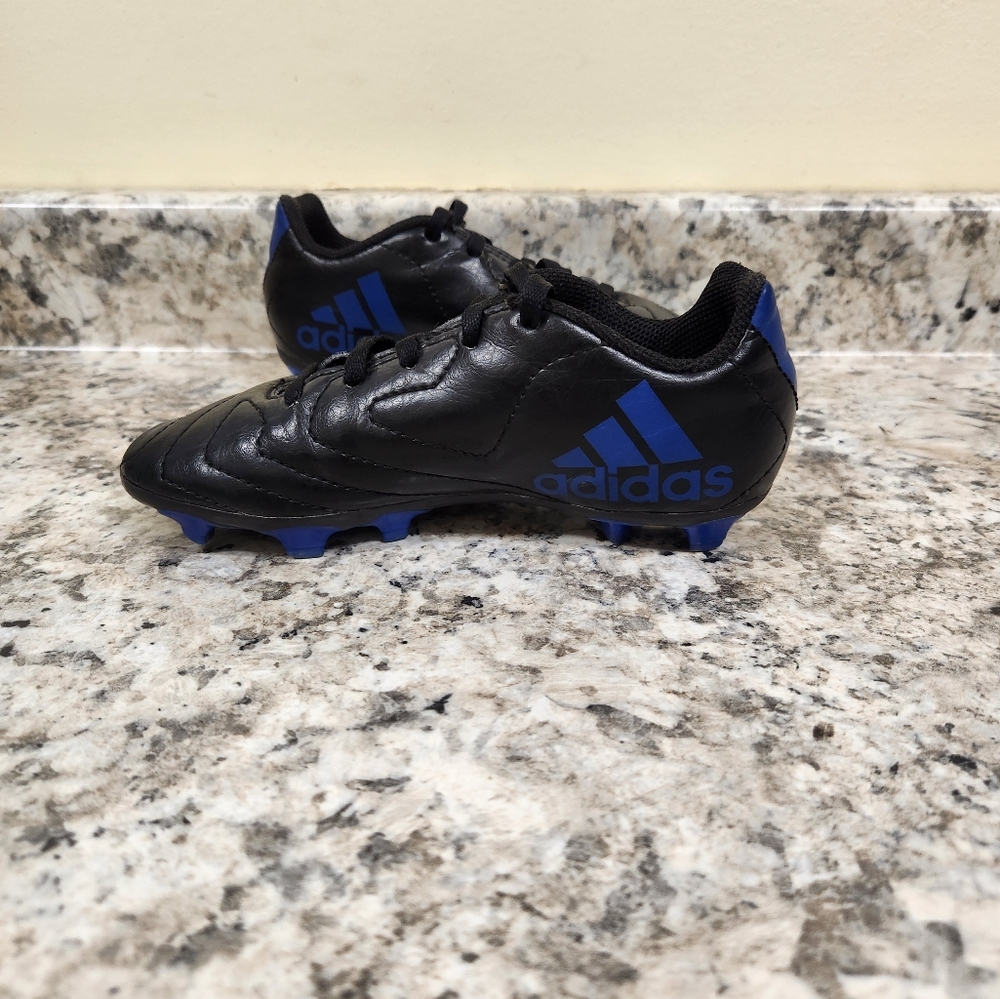 ⚽️ Adidas Goletto VIII FG J Soccer Cleats Blue Black Sneakers Kids Size 12K